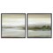Stupell Industries Abstract Lakeside Landscape 2 pc Framed Giclee Wall Art Set Design by Nan